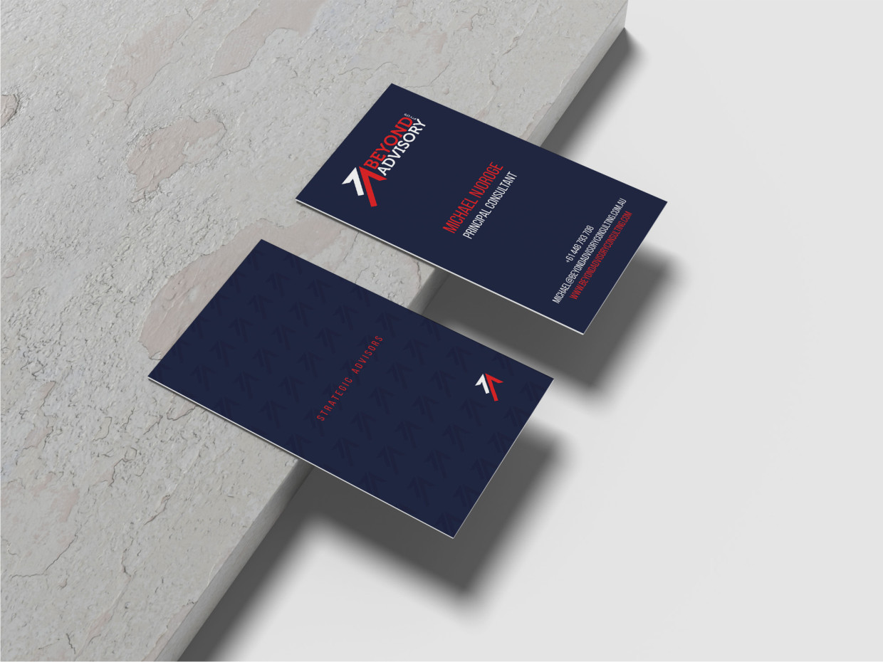 Business Card Design by Atvento Graphics for Beyond Advisory Consulting  | Design #25177006