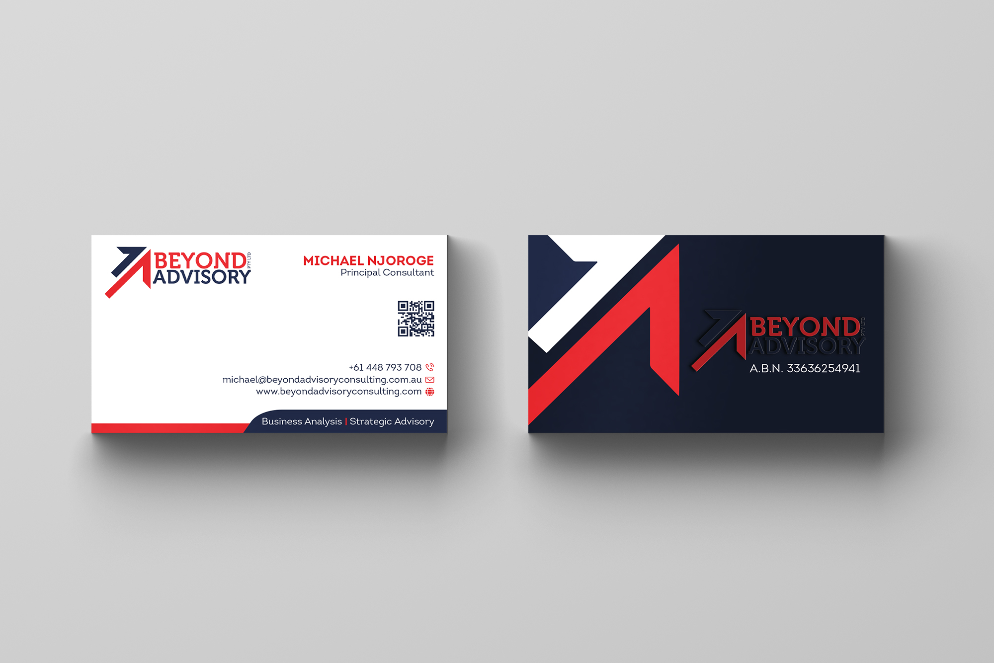Business Card Design by Verified artistry (Design garden) for Beyond Advisory Consulting  | Design #25207843