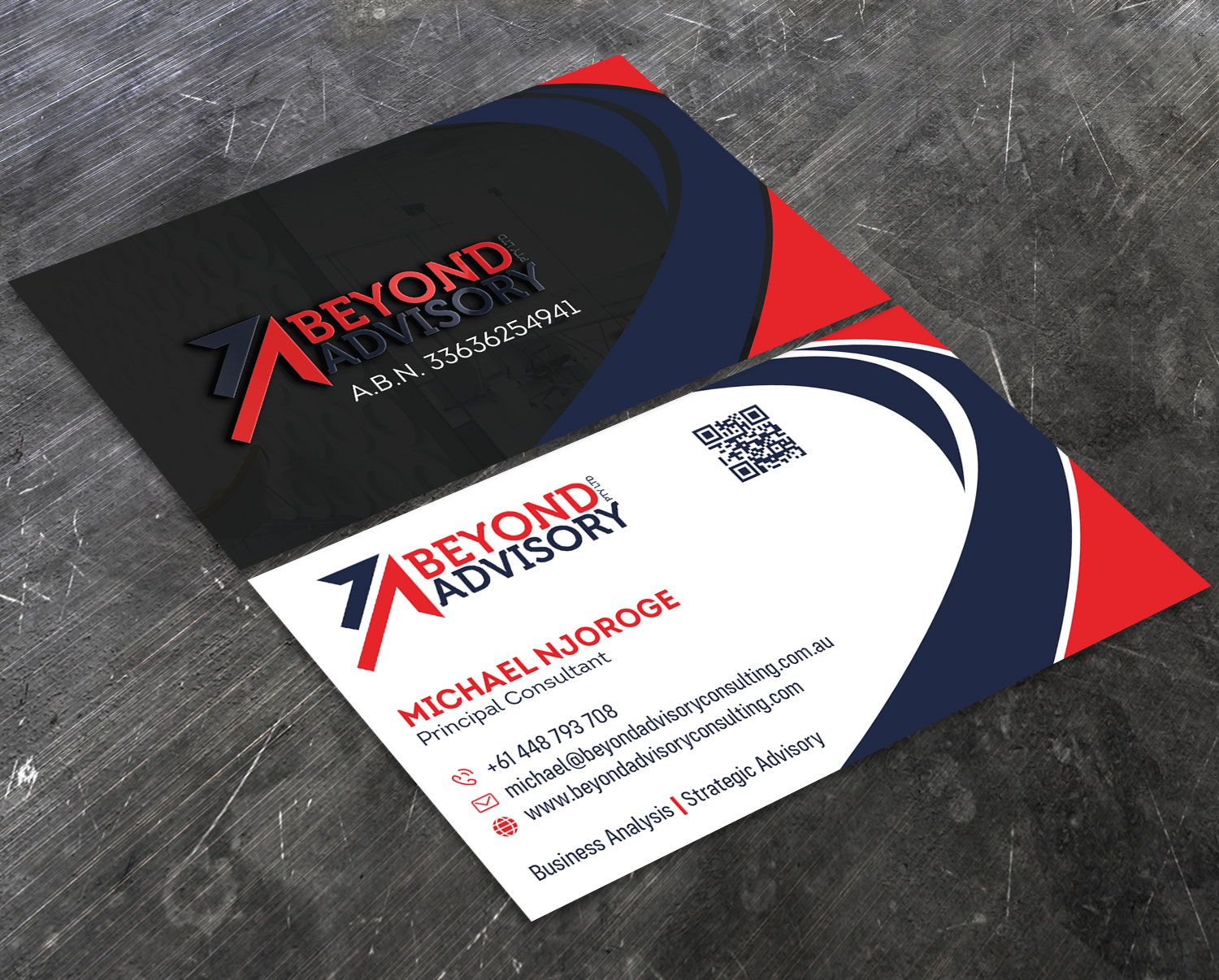 Business Card Design by Verified artistry (Design garden) for Beyond Advisory Consulting  | Design #25207853