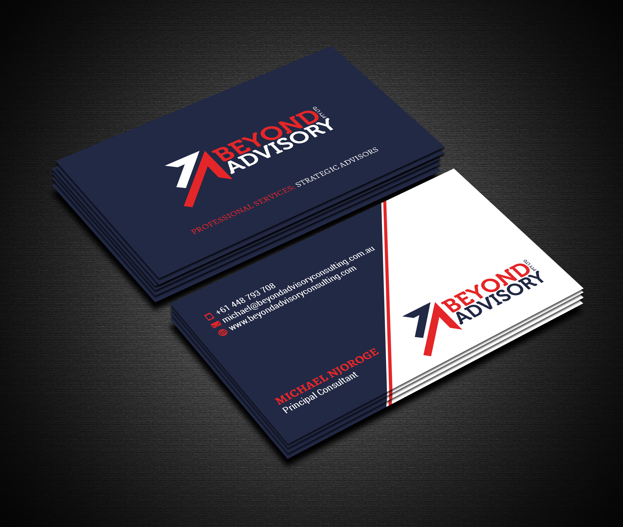 Business Card Design by Creations Box 2015 for Beyond Advisory Consulting  | Design #25184095