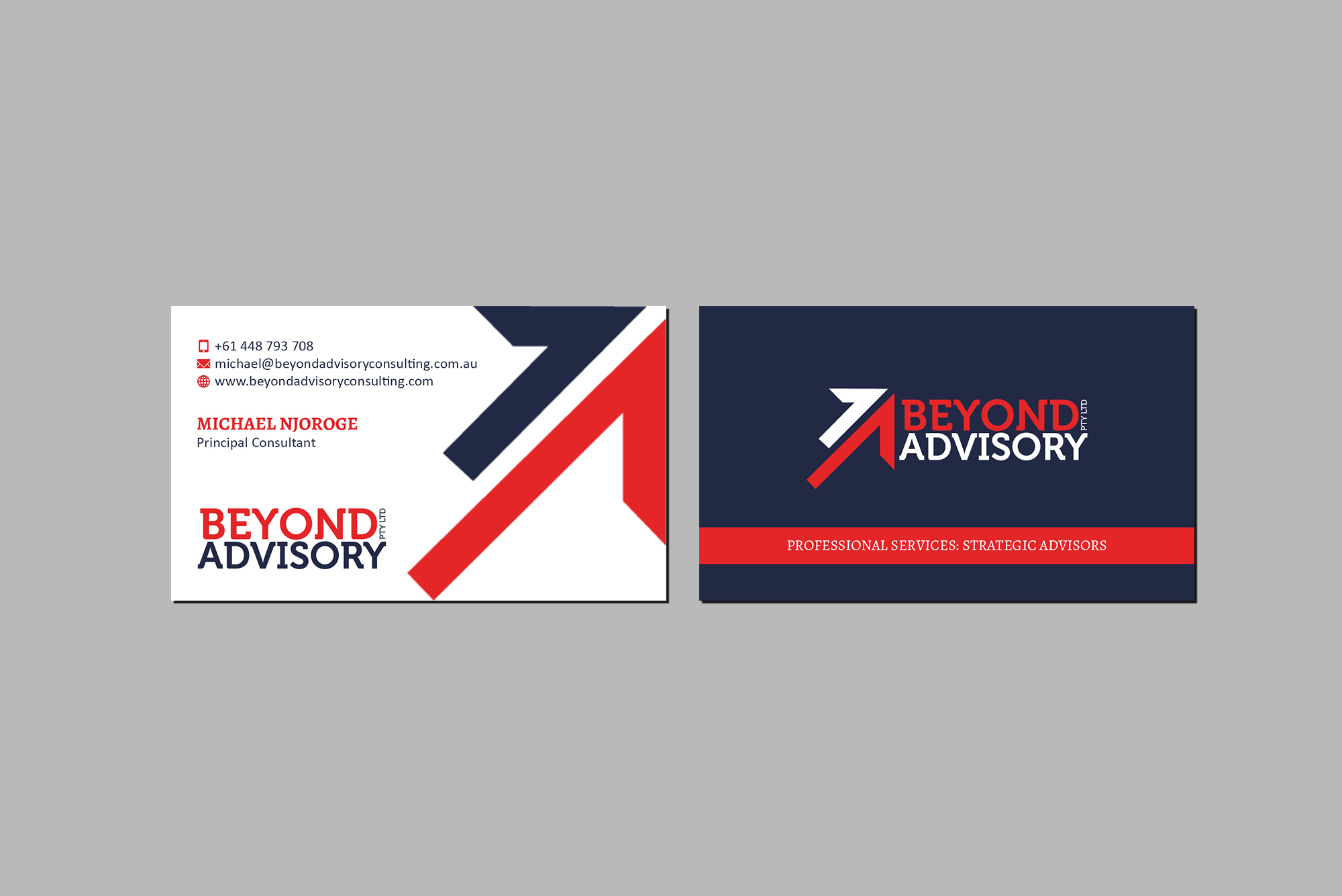 Business Card Design by Creations Box 2015 for Beyond Advisory Consulting  | Design #25184121