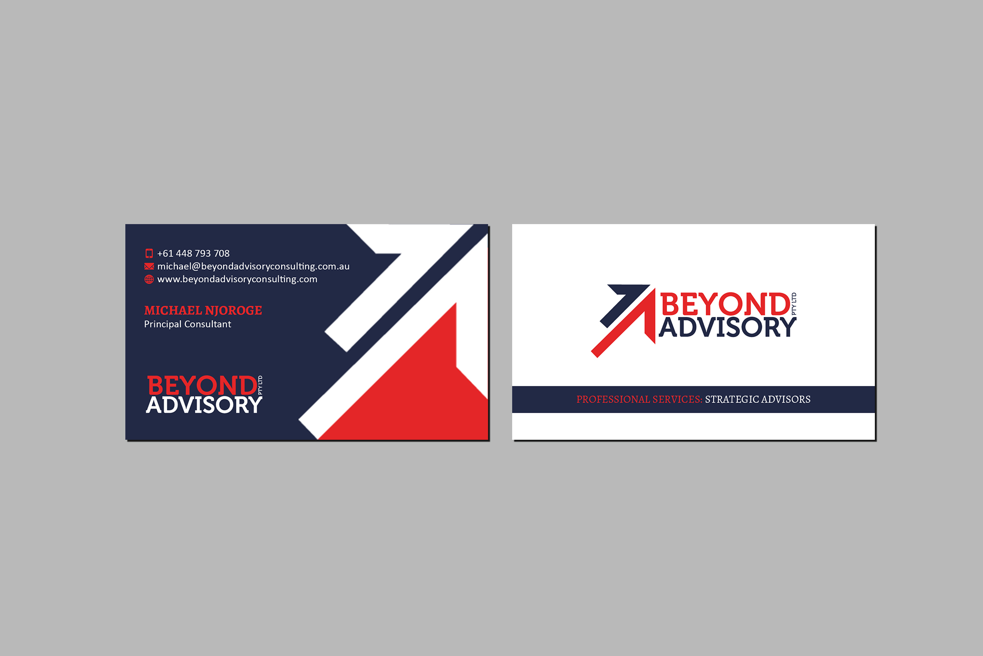 Business Card Design by Creations Box 2015 for Beyond Advisory Consulting  | Design #25184123