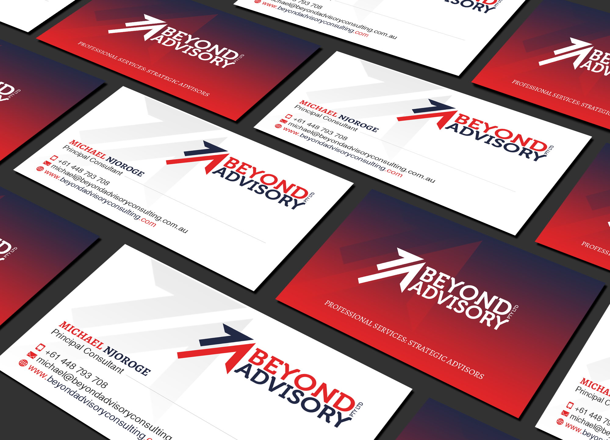 Business Card Design by Creations Box 2015 for Beyond Advisory Consulting  | Design #25184125