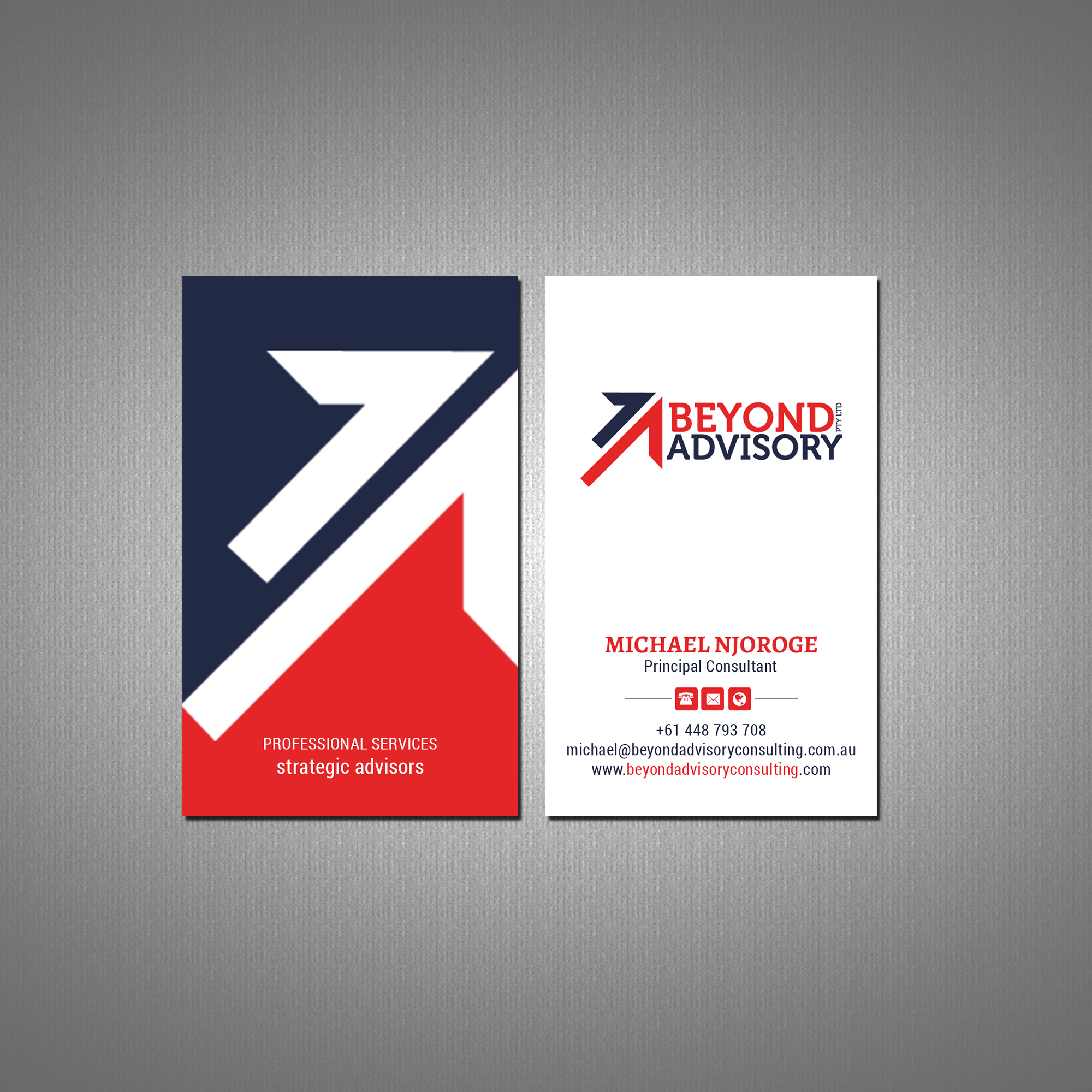Business Card Design by Creations Box 2015 for Beyond Advisory Consulting  | Design #25184153