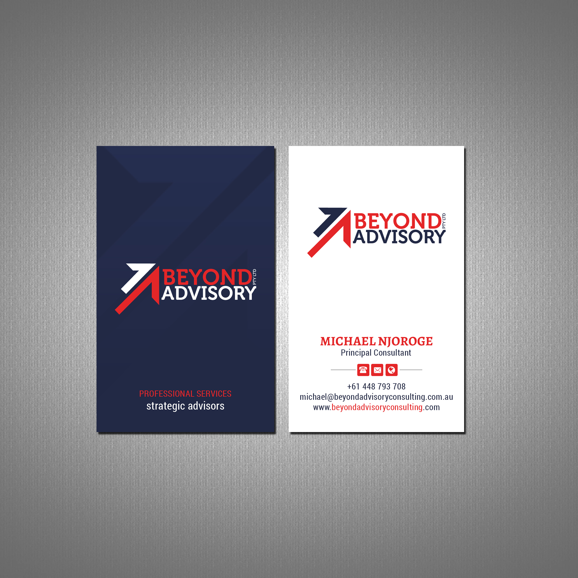 Business Card Design by Creations Box 2015 for Beyond Advisory Consulting  | Design #25184155