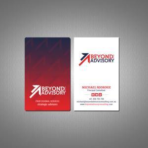 Business Card Design by Creations Box 2015 for Beyond Advisory Consulting  | Design: #25184158