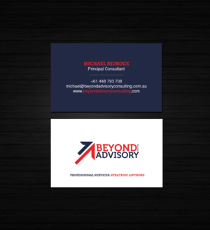 Business Card Design by Creations Box 2015 for Beyond Advisory Consulting  | Design: #25184180