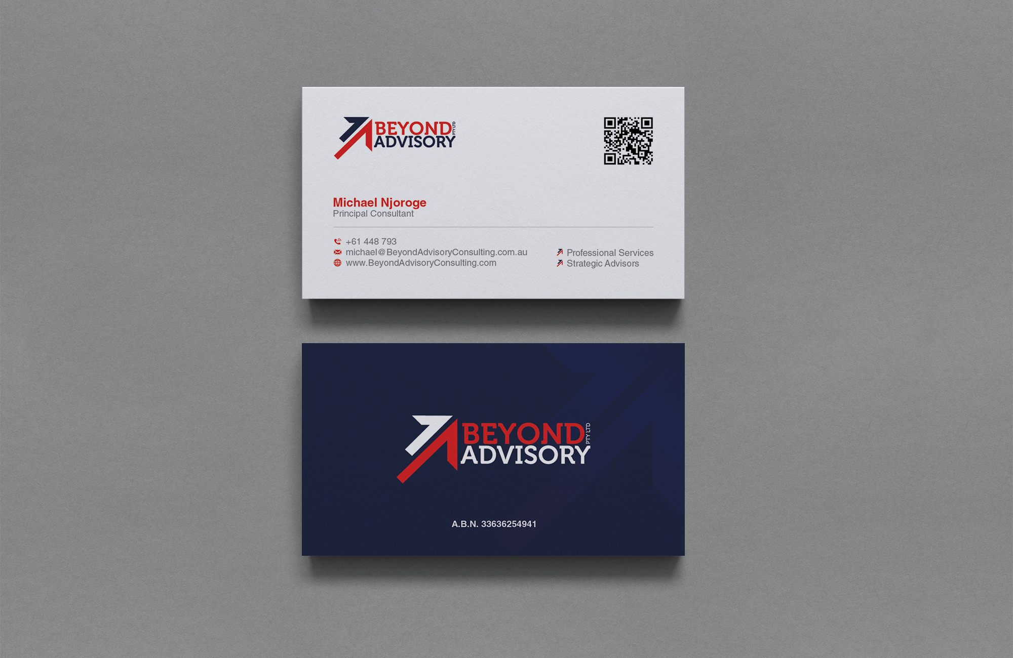 Business Card Design by OxonoArt for Beyond Advisory Consulting  | Design #25207153
