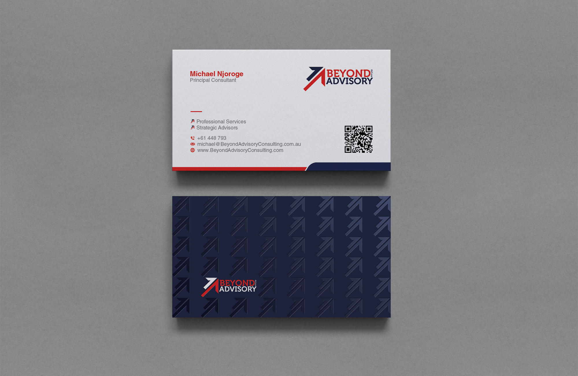 Business Card Design by OxonoArt for Beyond Advisory Consulting  | Design #25207186