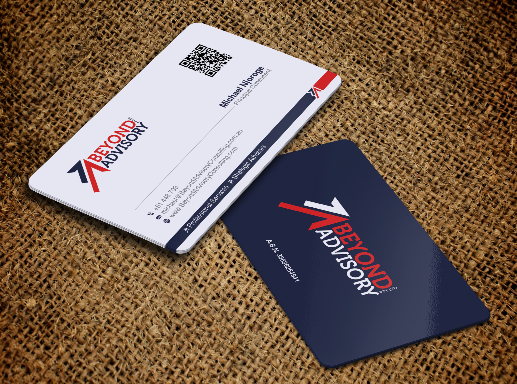 Business Card Design by OxonoArt for Beyond Advisory Consulting  | Design #25207732
