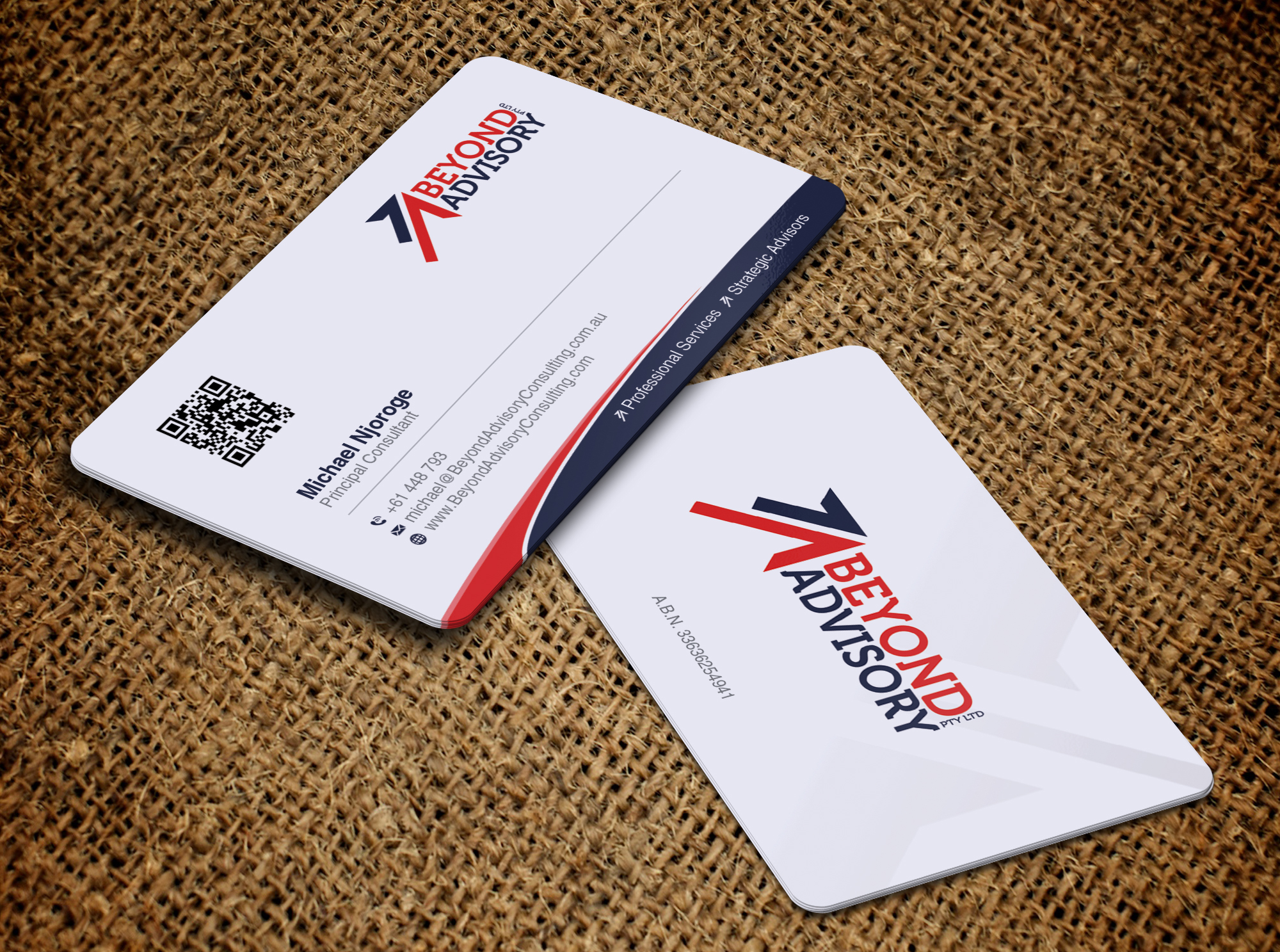 Design de Carte de Visite par OxonoArt pour Beyond Advisory Consulting  | Design #25207734