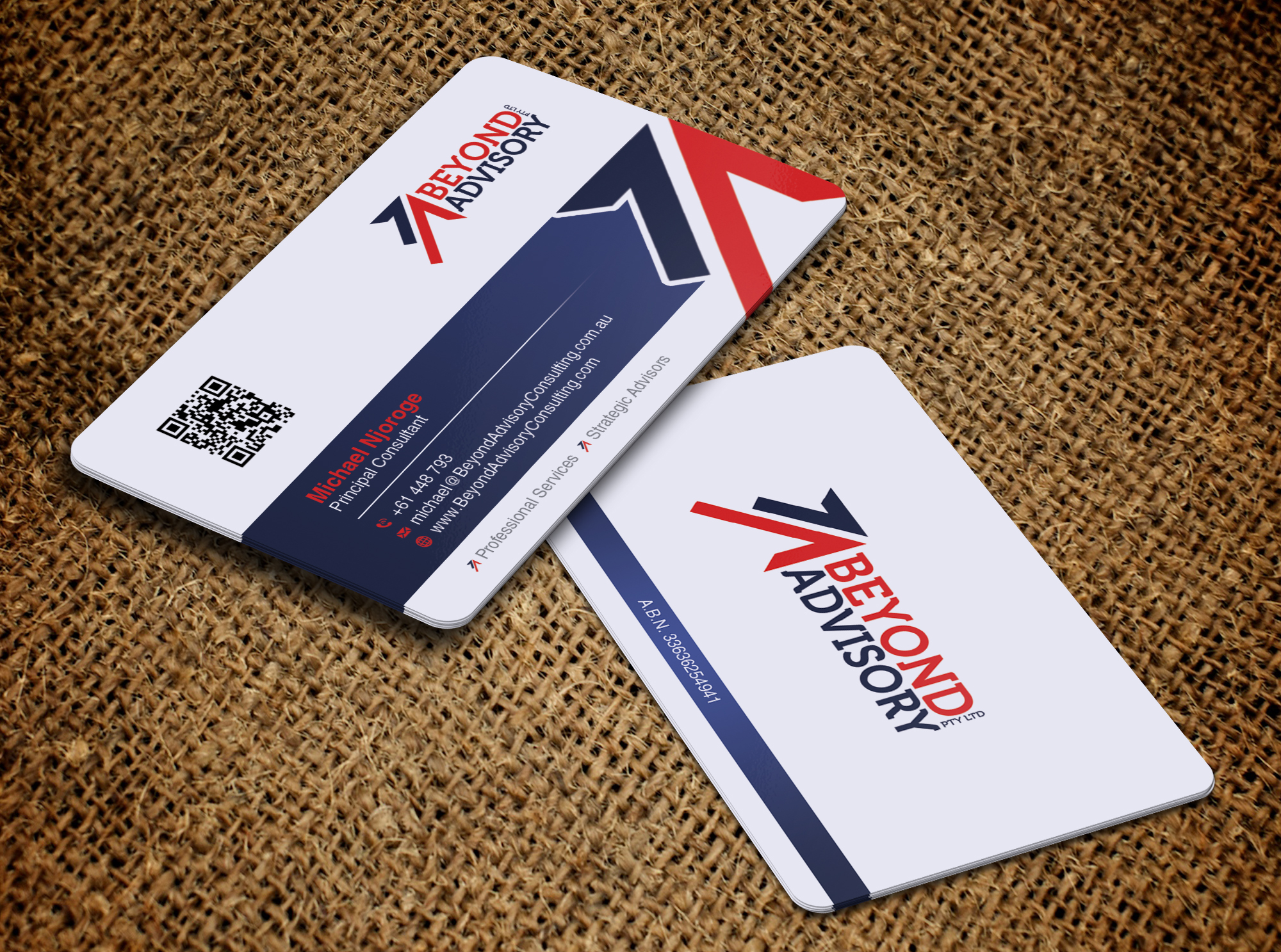 Business Card Design by OxonoArt for Beyond Advisory Consulting  | Design #25207861