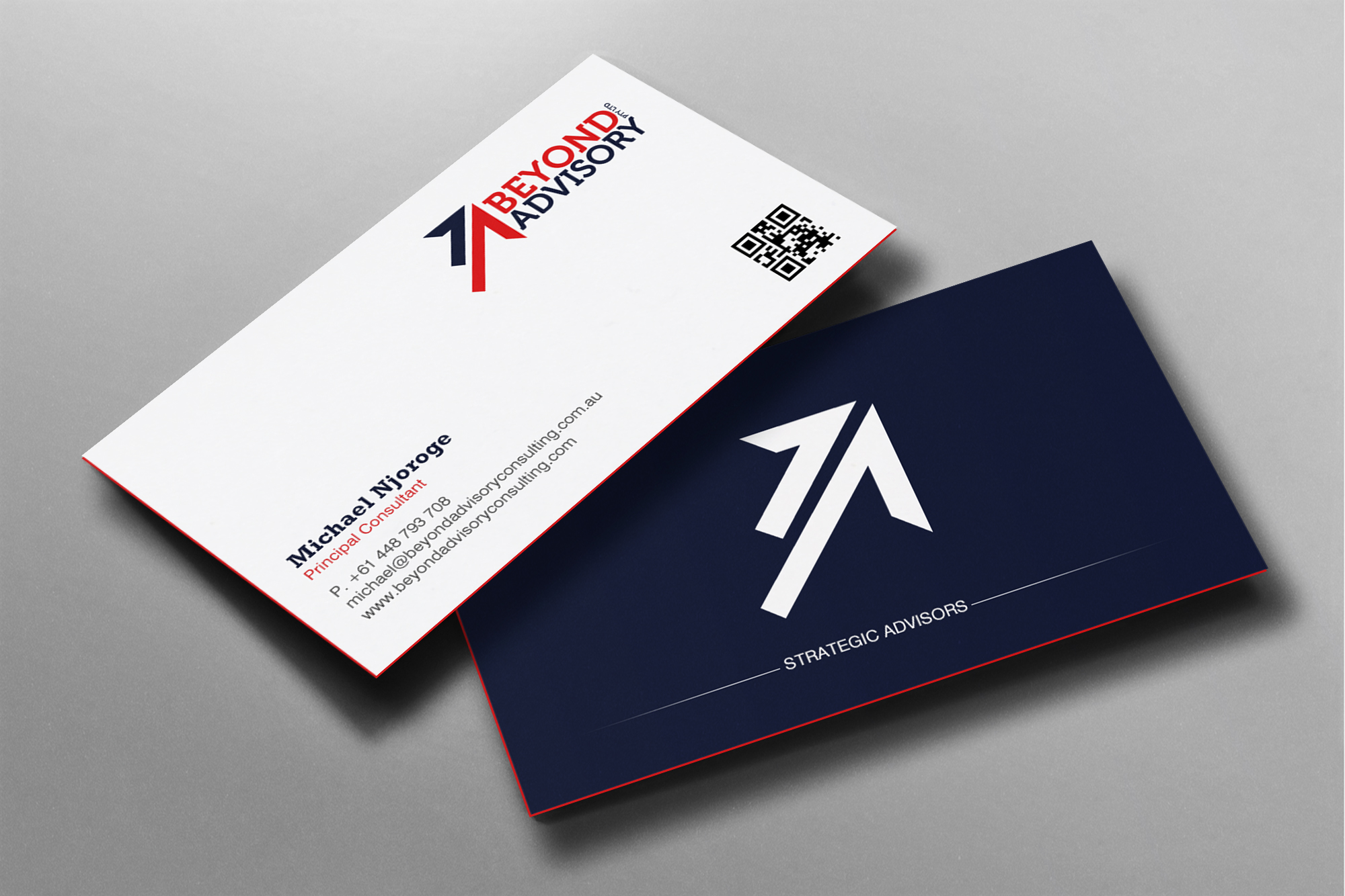 Business Card Design by chandrayaan.creative for Beyond Advisory Consulting  | Design #25178741
