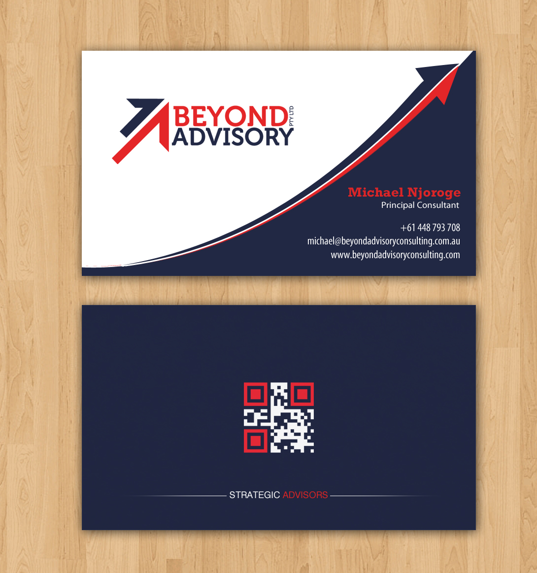 Business Card Design by chandrayaan.creative for Beyond Advisory Consulting  | Design #25178747