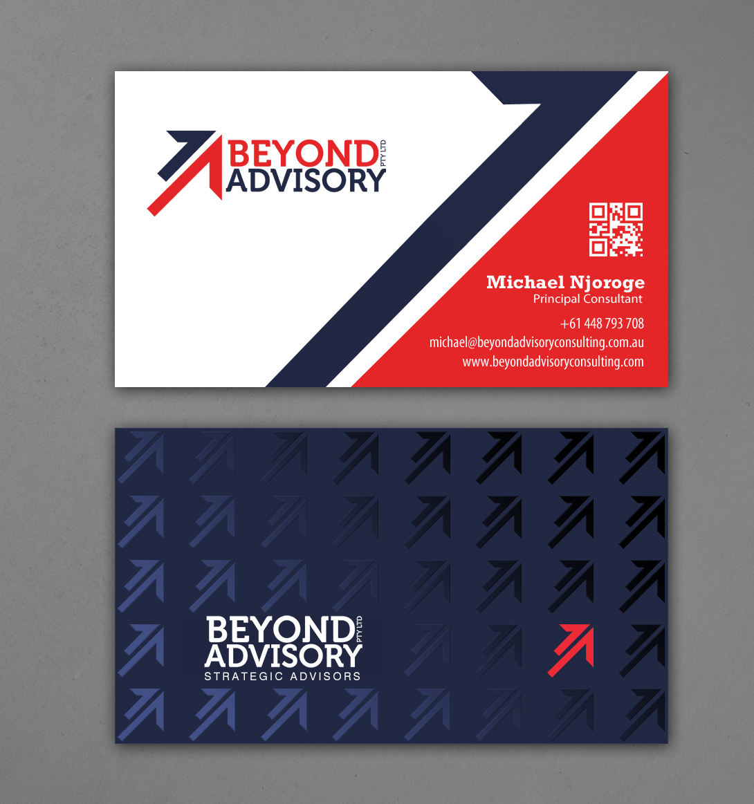 Business Card Design by chandrayaan.creative for Beyond Advisory Consulting  | Design #25178749