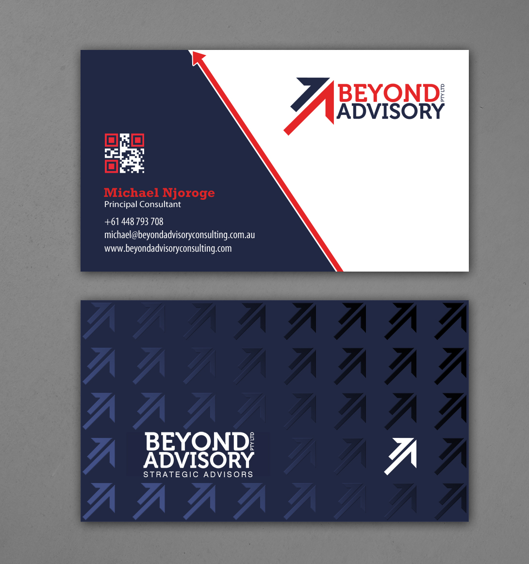 Business Card Design by chandrayaan.creative for Beyond Advisory Consulting  | Design #25178764