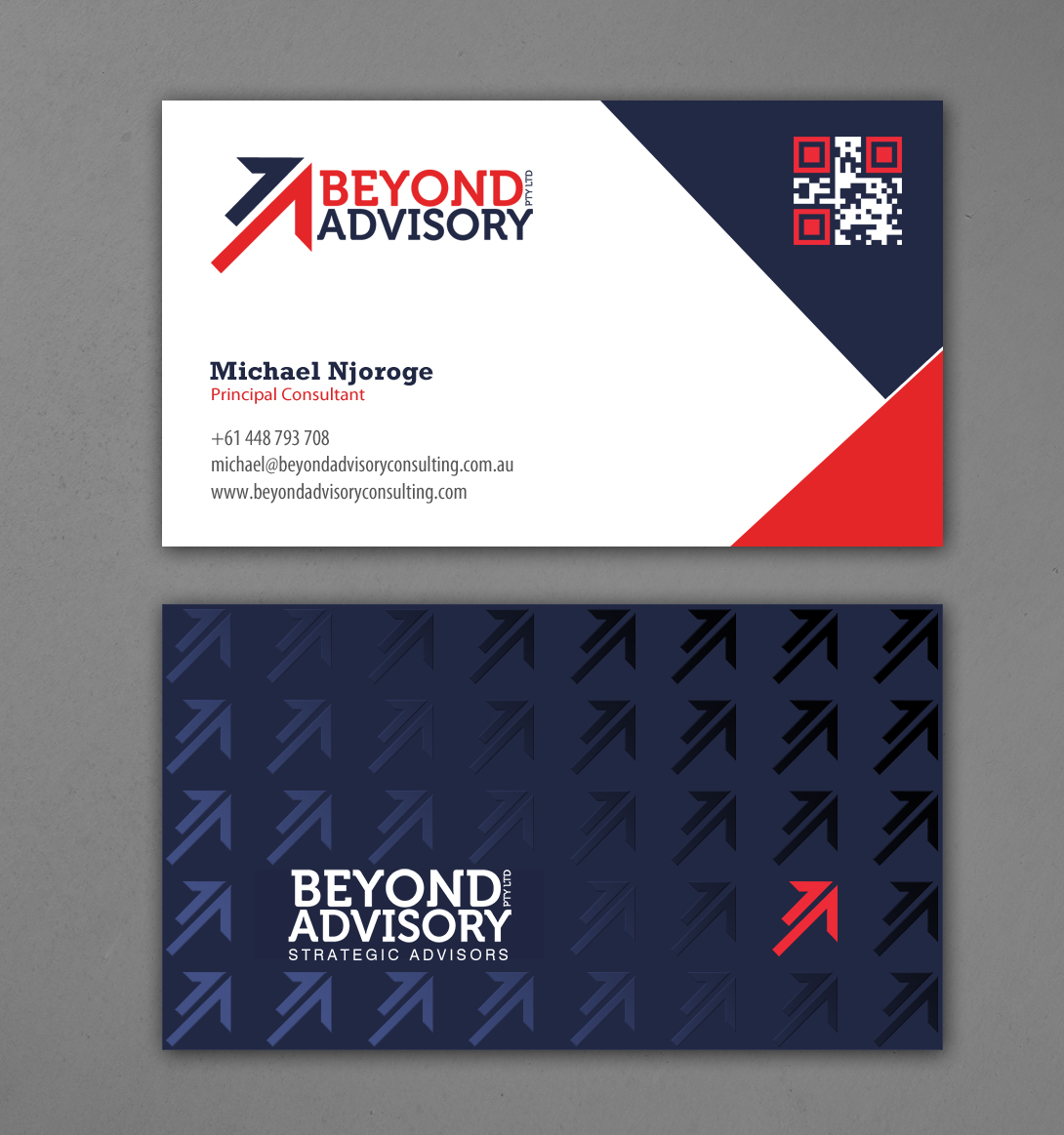 Business Card Design by chandrayaan.creative for Beyond Advisory Consulting  | Design #25178767