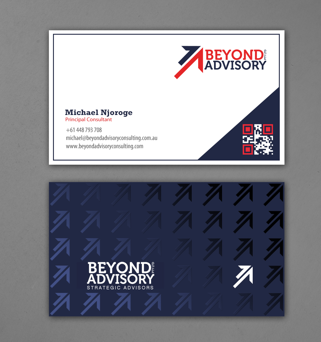 Business Card Design by chandrayaan.creative for Beyond Advisory Consulting  | Design #25178768