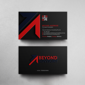 Business Card Design by chandrayaan.creative for Beyond Advisory Consulting  | Design: #25194322