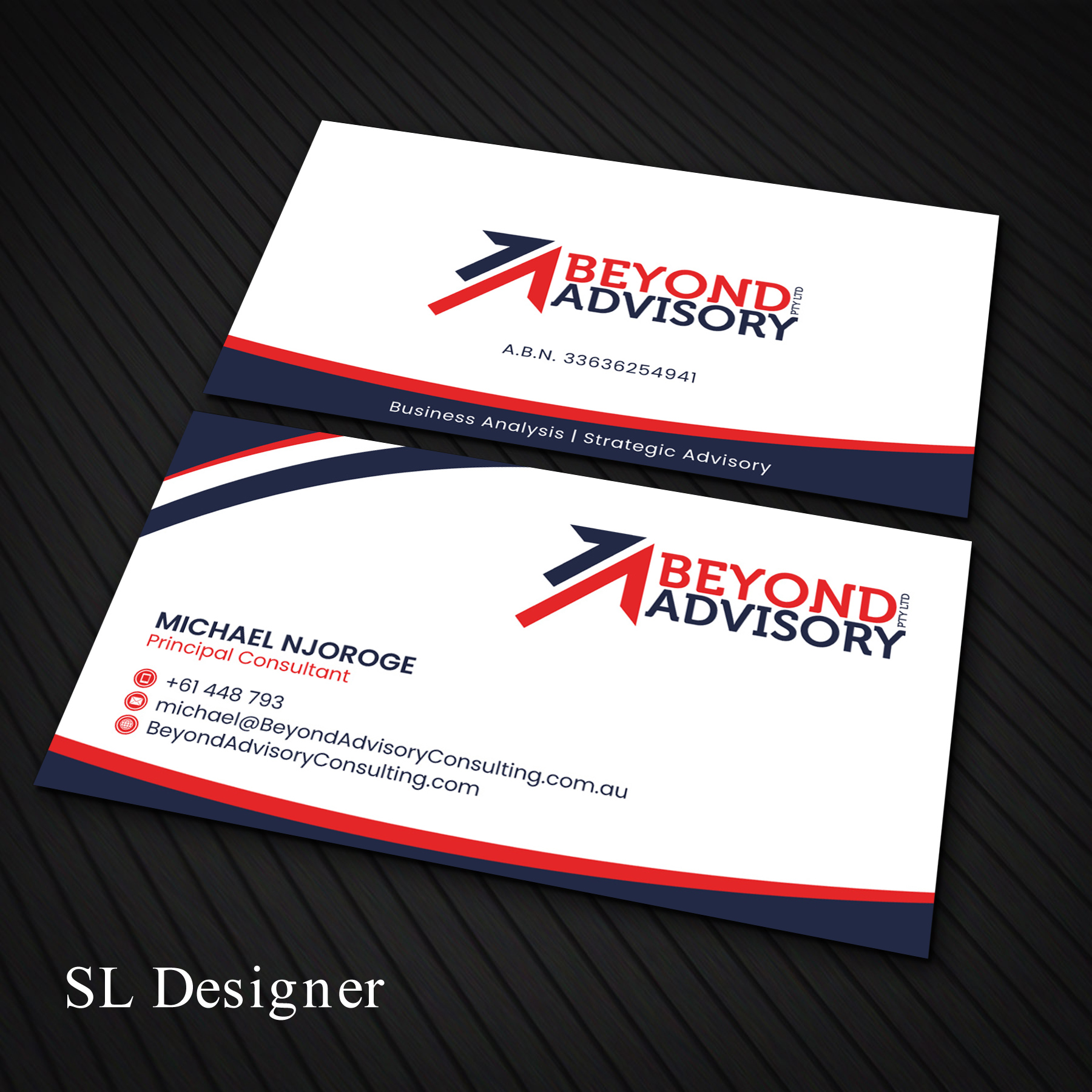 Business Card Design by SL Designer for Beyond Advisory Consulting  | Design #25199604