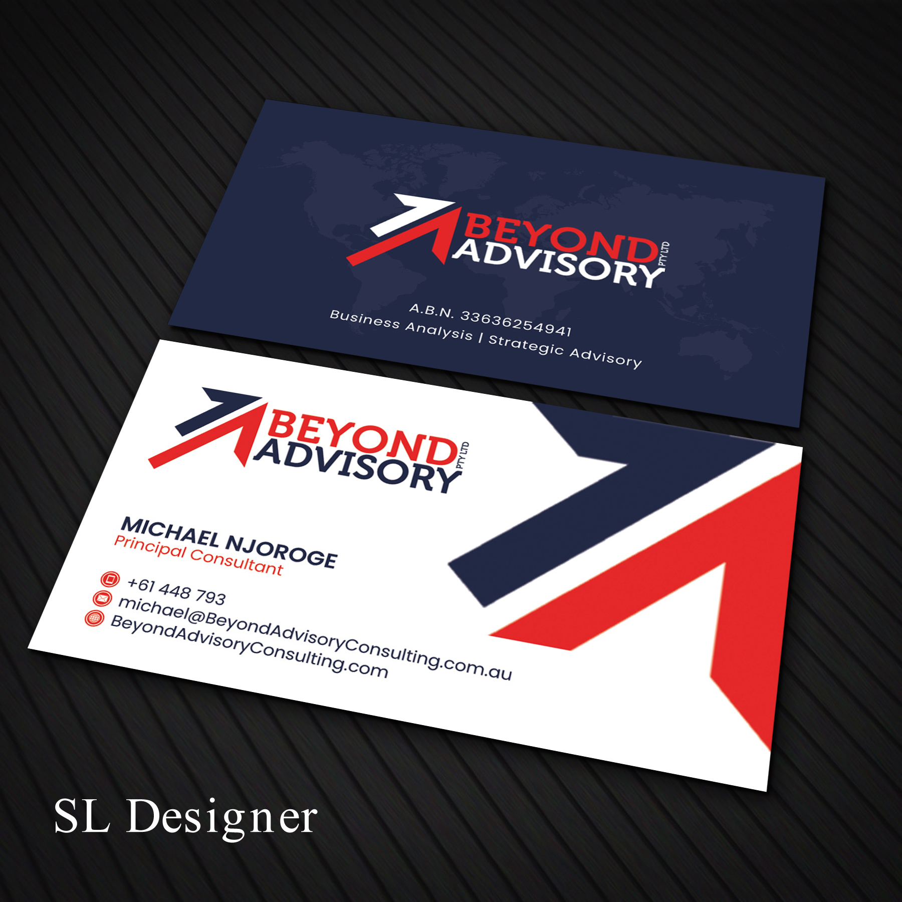 Business Card Design by SL Designer for Beyond Advisory Consulting  | Design #25199605