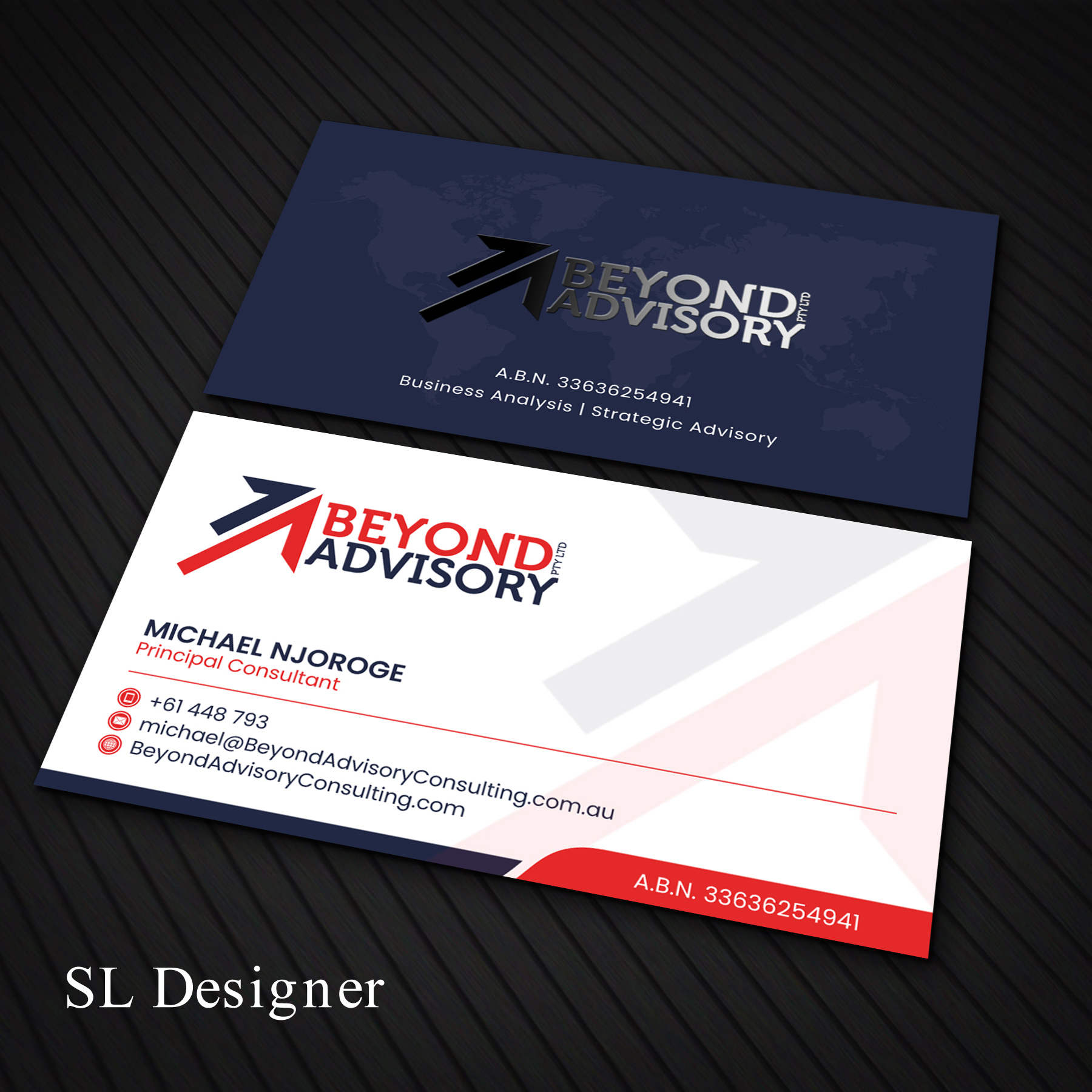 Business Card Design by SL Designer for Beyond Advisory Consulting  | Design #25199606