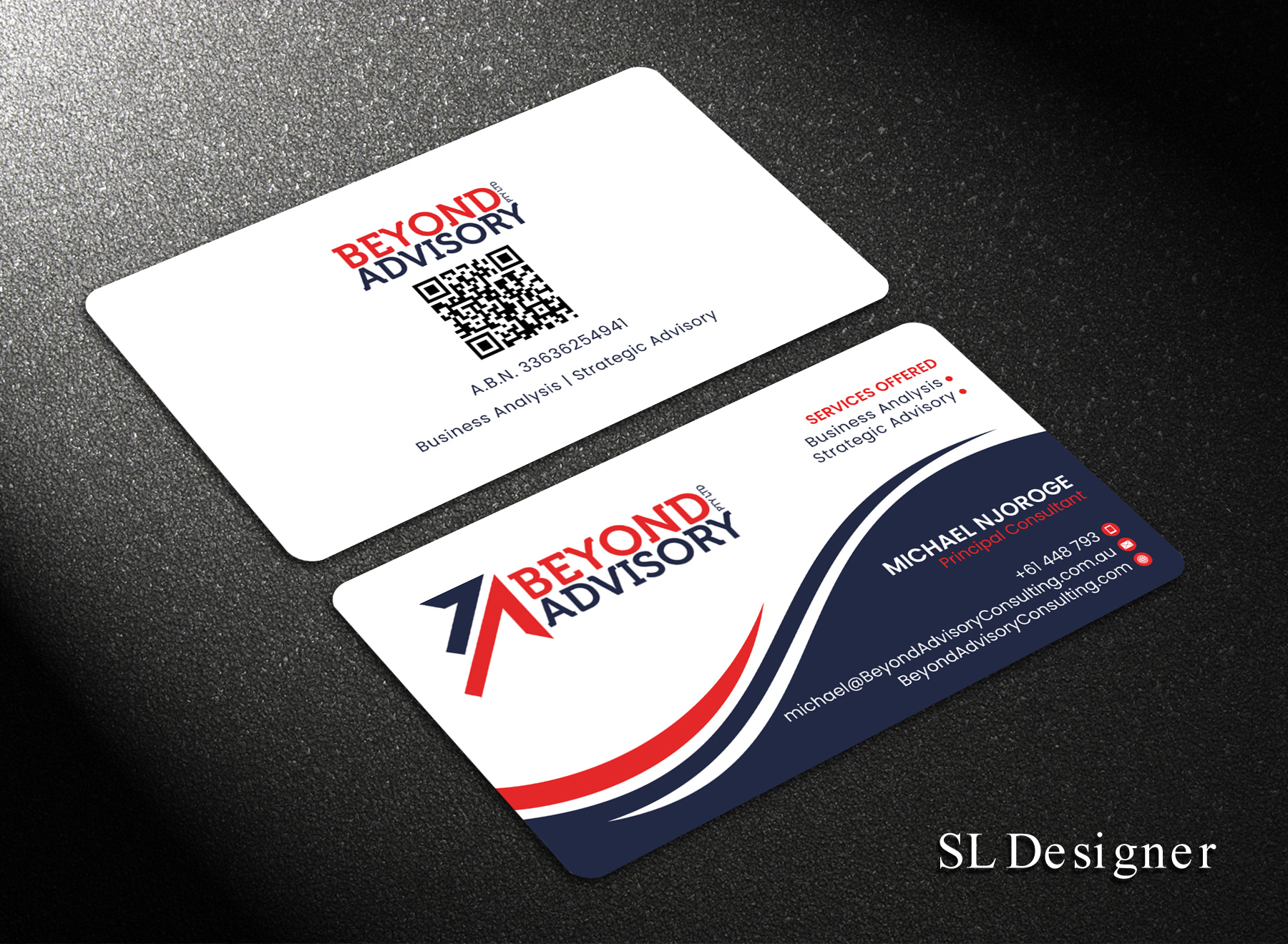 Business Card Design by SL Designer for Beyond Advisory Consulting  | Design #25199607