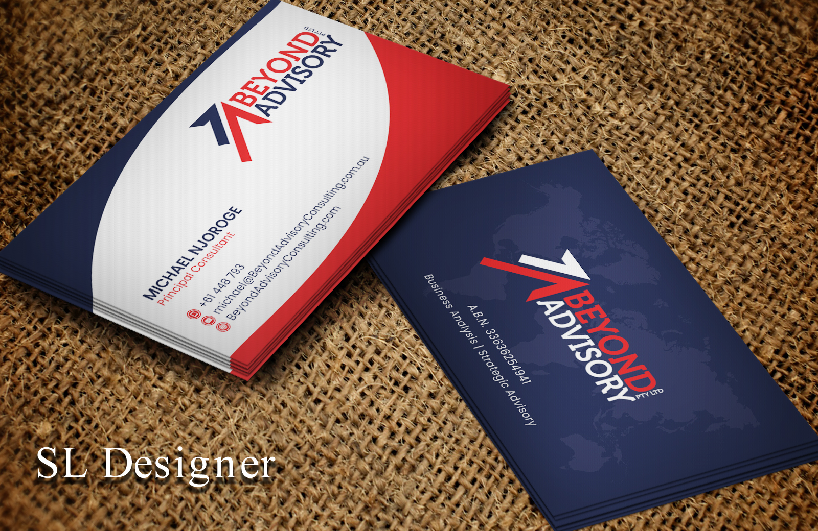 Business Card Design by SL Designer for Beyond Advisory Consulting  | Design #25199628