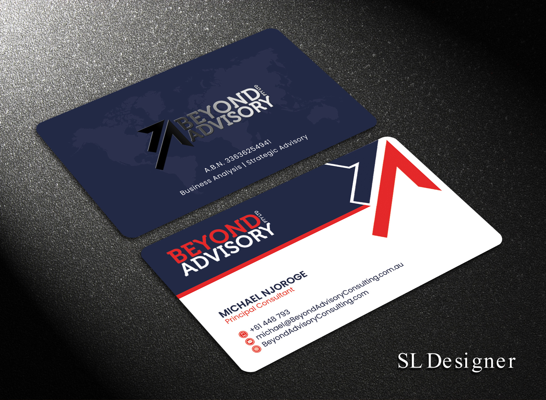 Business Card Design by SL Designer for Beyond Advisory Consulting  | Design #25199634