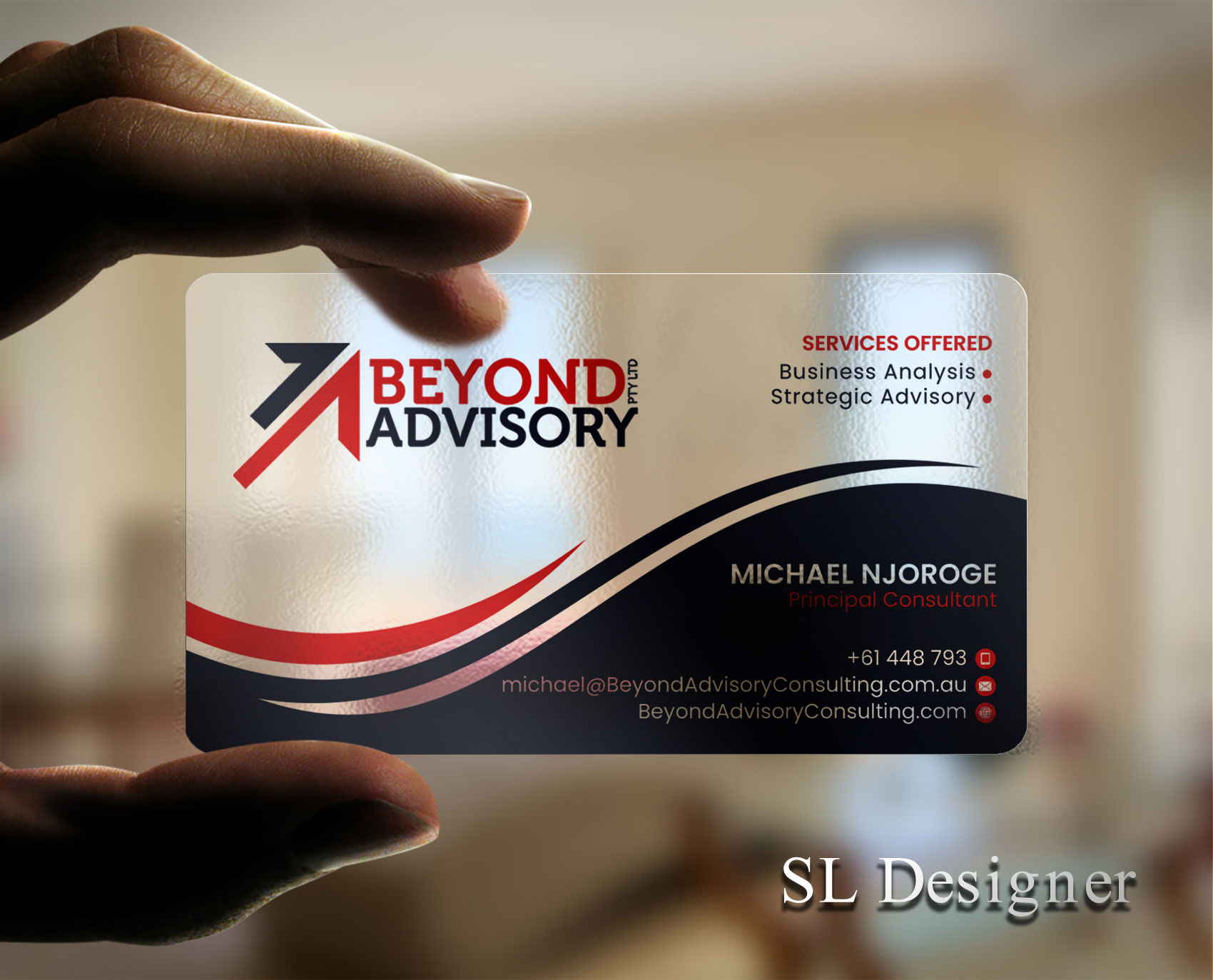 Business Card Design by SL Designer for Beyond Advisory Consulting  | Design #25199638