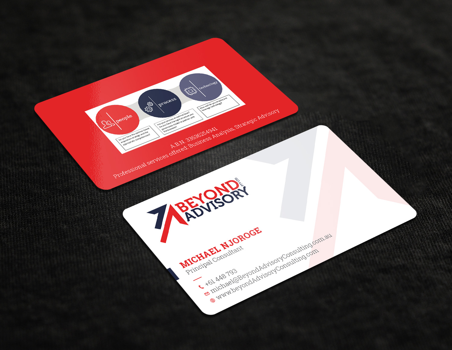 Business Card Design by Tripti Ranjan Gain for Beyond Advisory Consulting  | Design #25178533