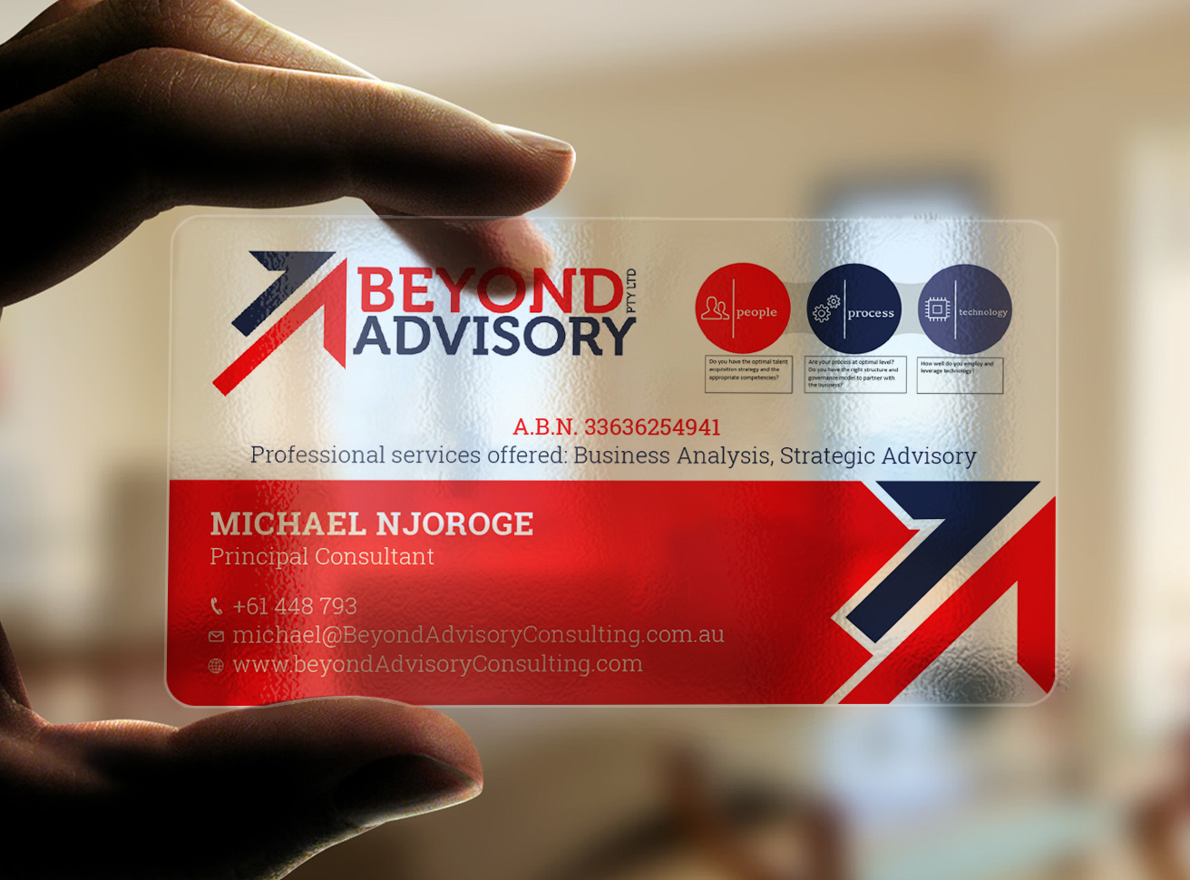Business Card Design by Tripti Ranjan Gain for Beyond Advisory Consulting  | Design #25178534