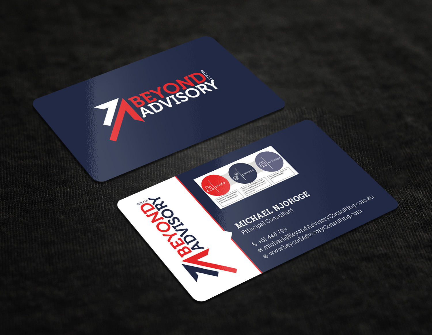Business Card Design by Tripti Ranjan Gain for Beyond Advisory Consulting  | Design #25178544