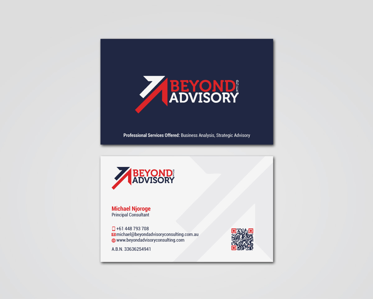 Business Card Design by MDesign for Beyond Advisory Consulting  | Design #25201973
