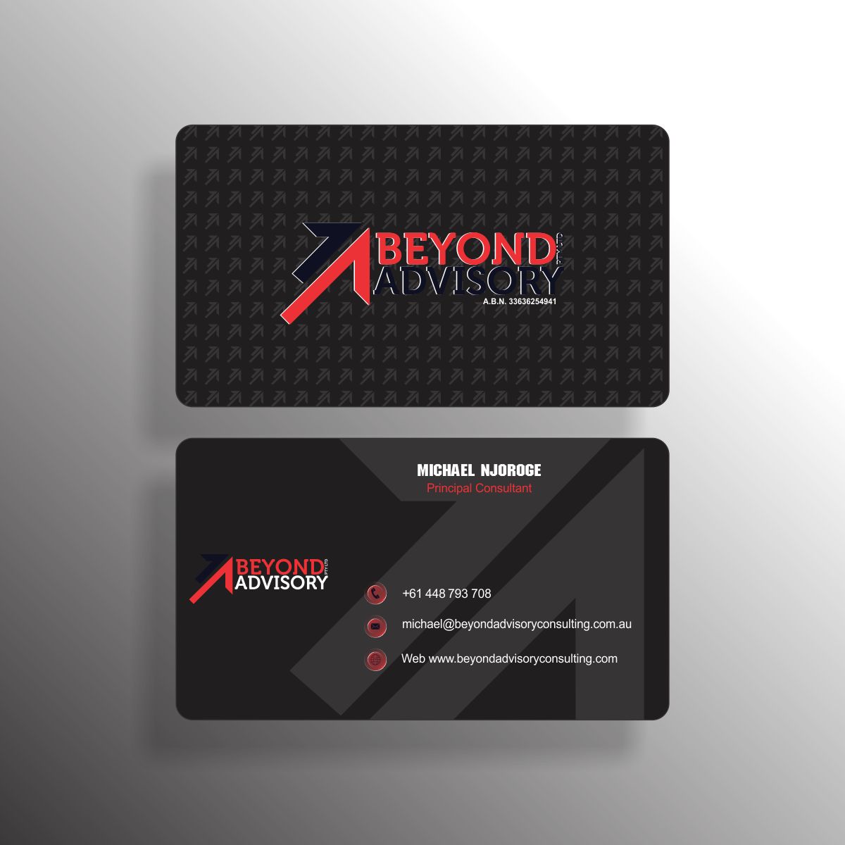 Business Card Design by Vasim Jagliwala 2 for Beyond Advisory Consulting  | Design #25209779