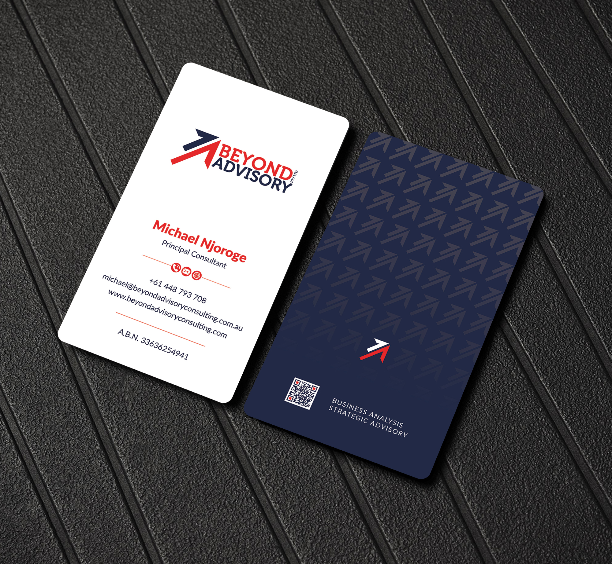 Business Card Design by Musa. A for Beyond Advisory Consulting  | Design #25205064