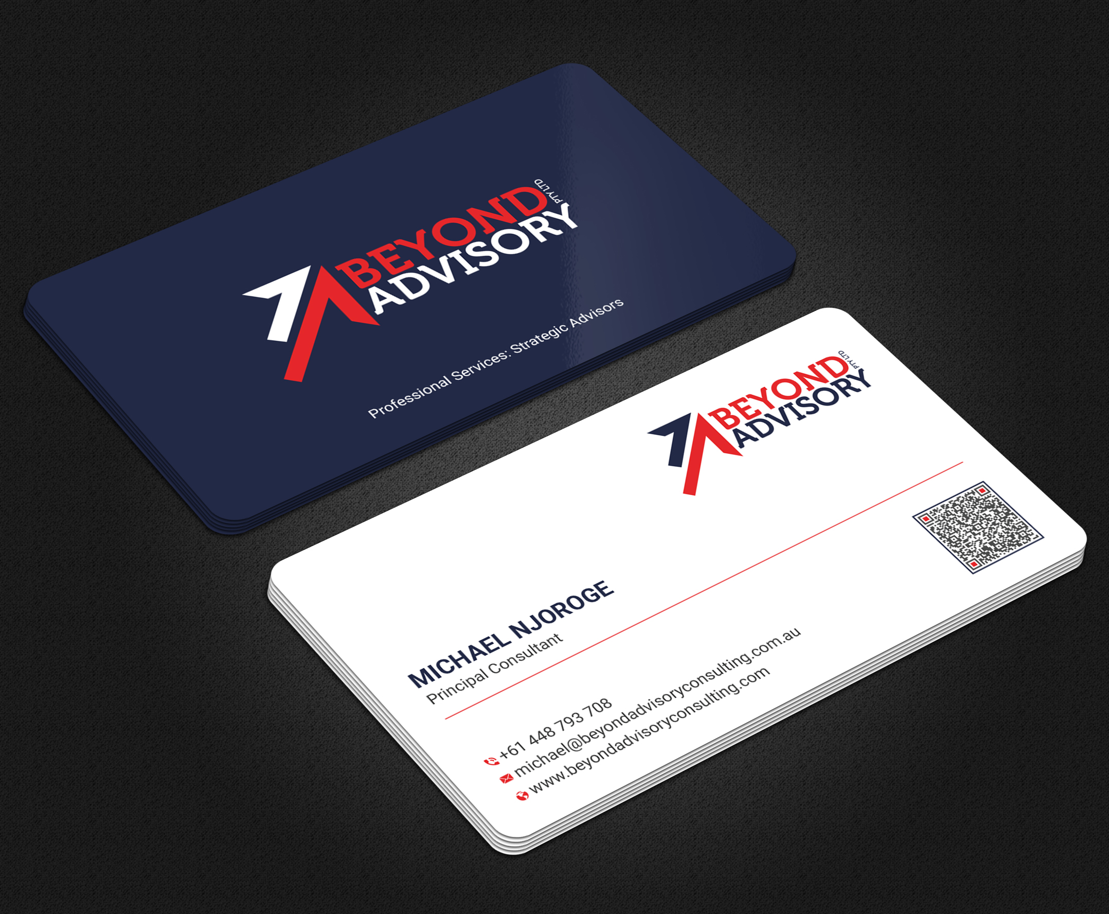 Business Card Design by Uttom 2 for Beyond Advisory Consulting  | Design #25174190