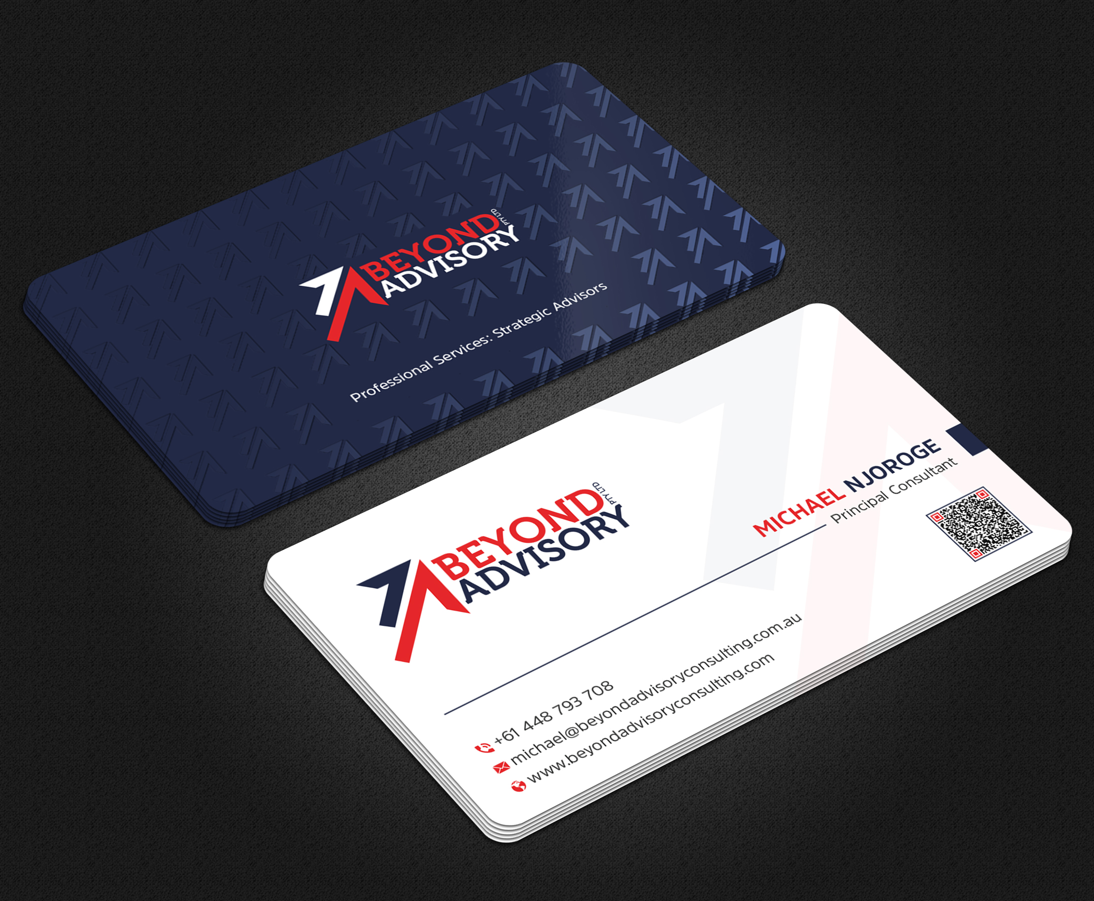 Business Card Design by Uttom 2 for Beyond Advisory Consulting  | Design #25174193