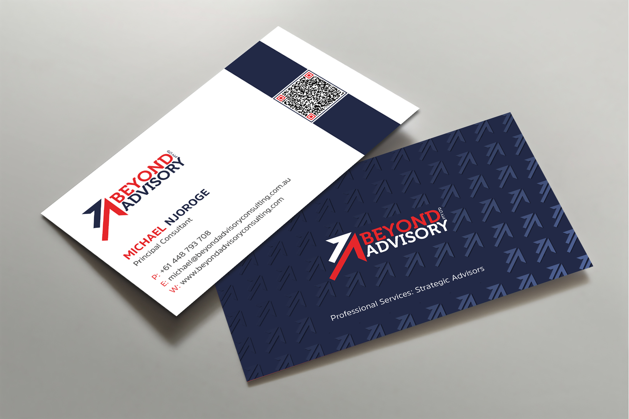 Business Card Design by Uttom 2 for Beyond Advisory Consulting  | Design #25174451