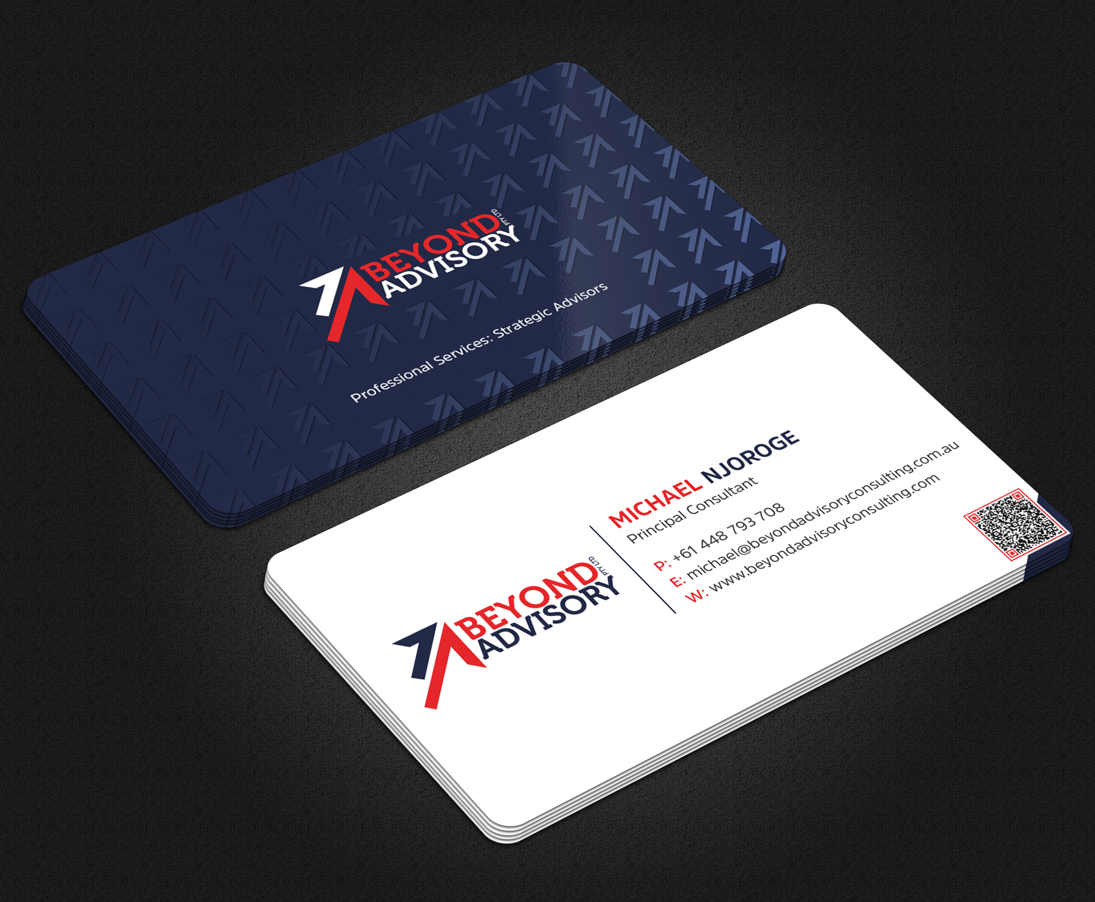Business Card Design by Uttom 2 for Beyond Advisory Consulting  | Design #25174454