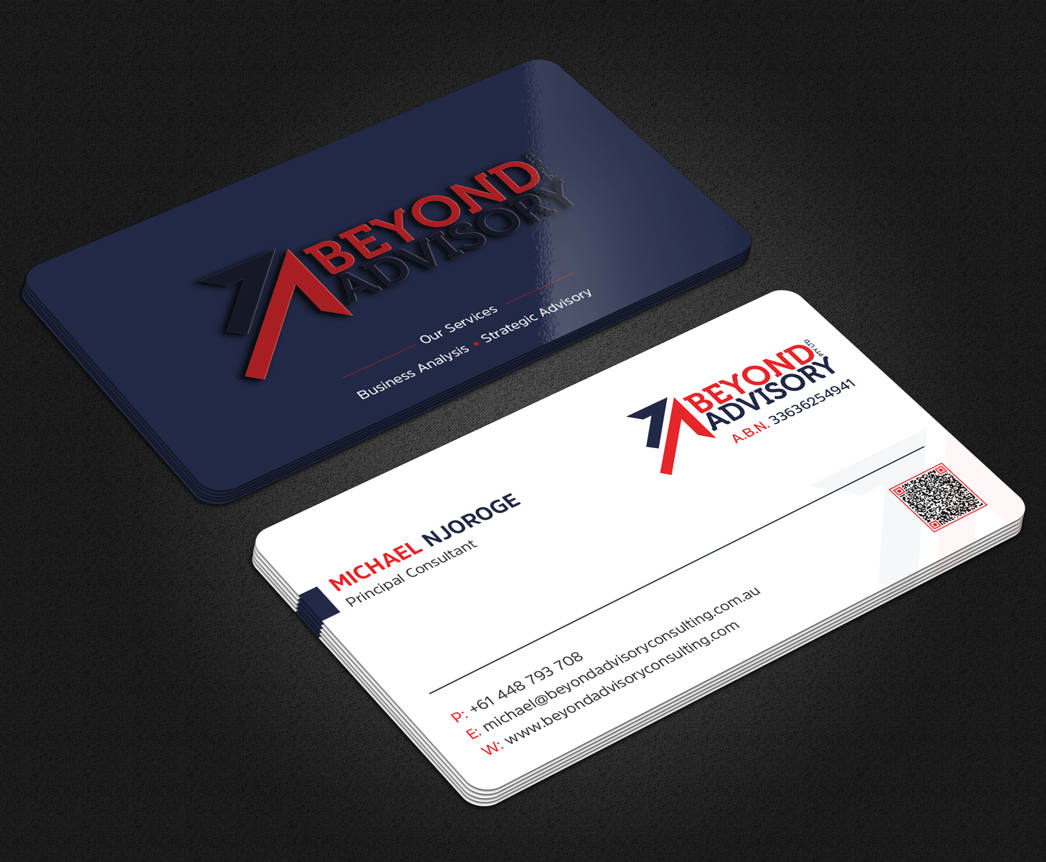 Business Card Design by Uttom 2 for Beyond Advisory Consulting  | Design #25192191