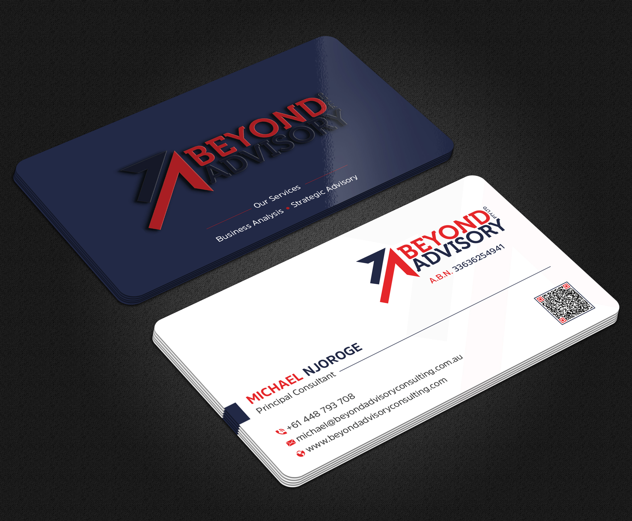 Business Card Design by Uttom 2 for Beyond Advisory Consulting  | Design #25197649