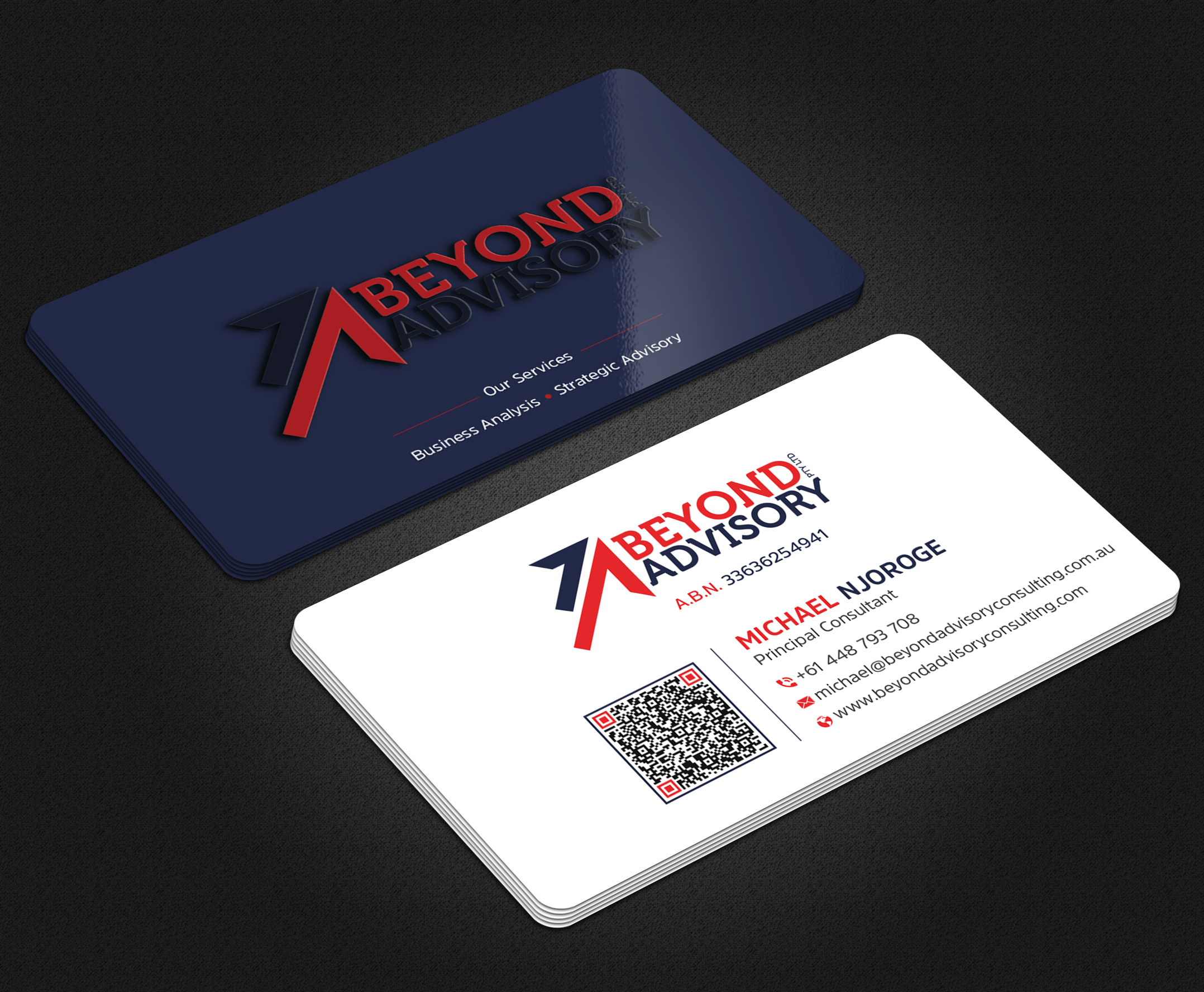 Business Card Design by Uttom 2 for Beyond Advisory Consulting  | Design #25197650