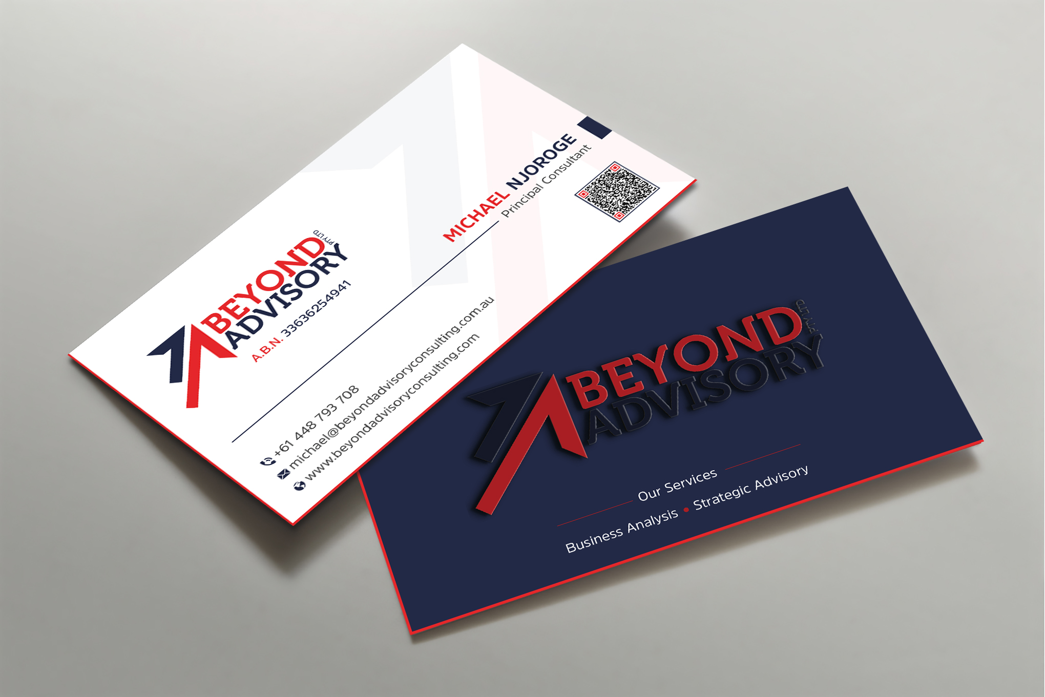 Business Card Design by Uttom 2 for Beyond Advisory Consulting  | Design #25197659