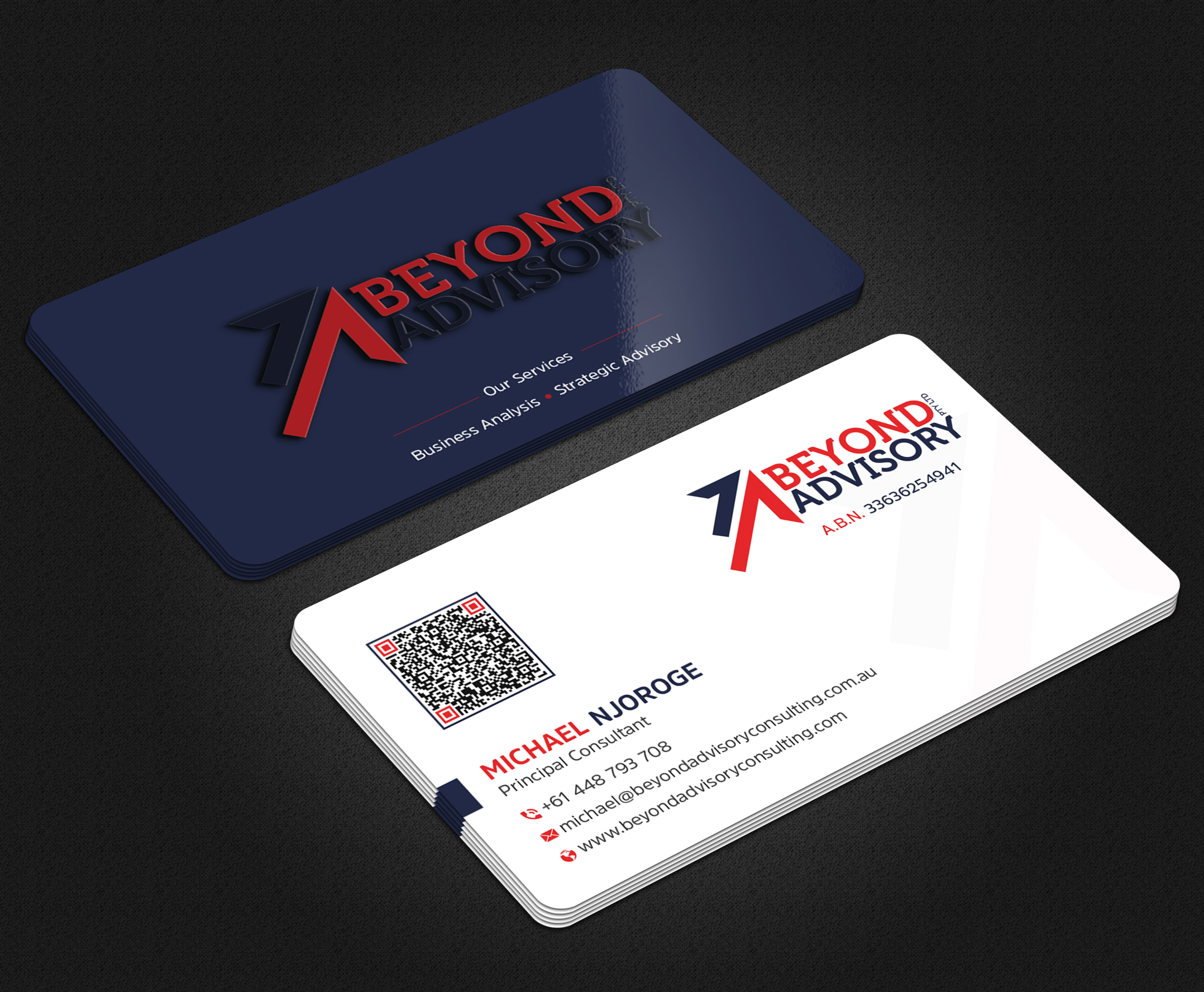 Business Card Design by Uttom 2 for Beyond Advisory Consulting  | Design #25197660