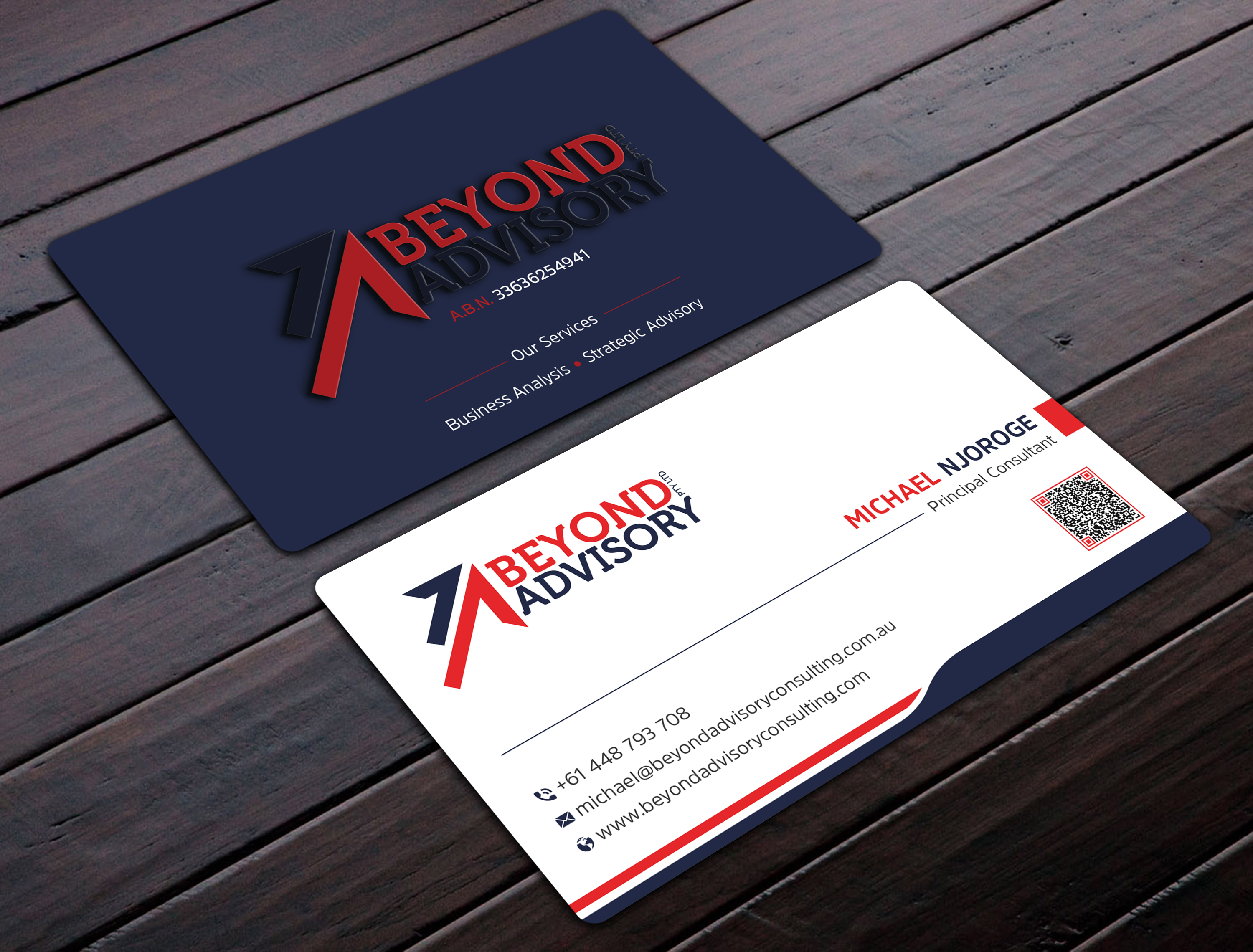 Business Card Design by Uttom 2 for Beyond Advisory Consulting  | Design #25197831