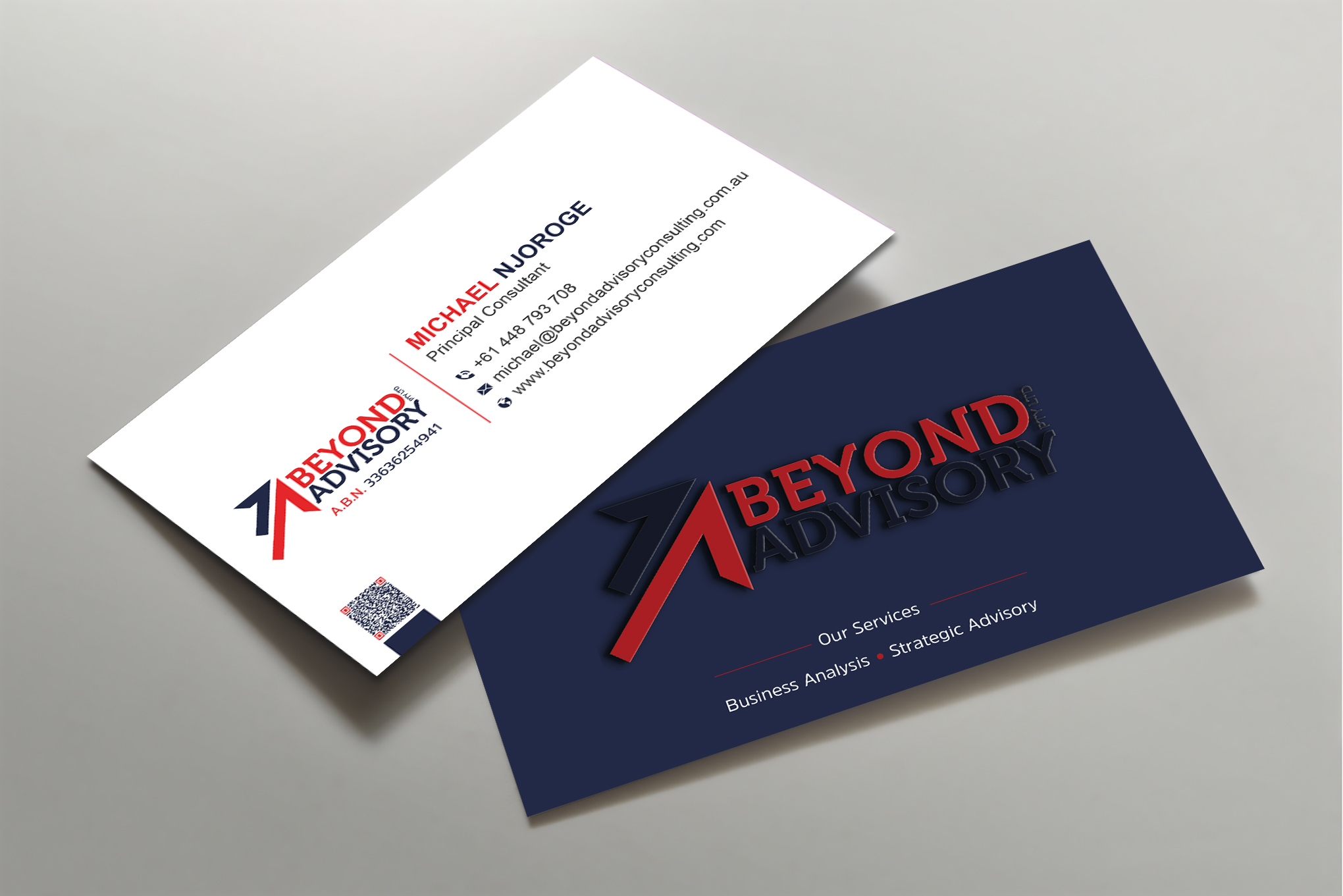 Business Card Design by Uttom 2 for Beyond Advisory Consulting  | Design #25203936
