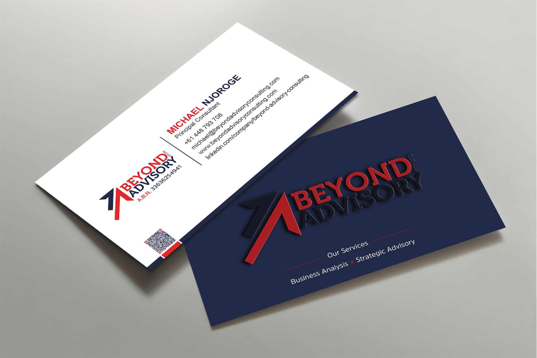 Business Card Design by Uttom 2 for Beyond Advisory Consulting  | Design #25226811