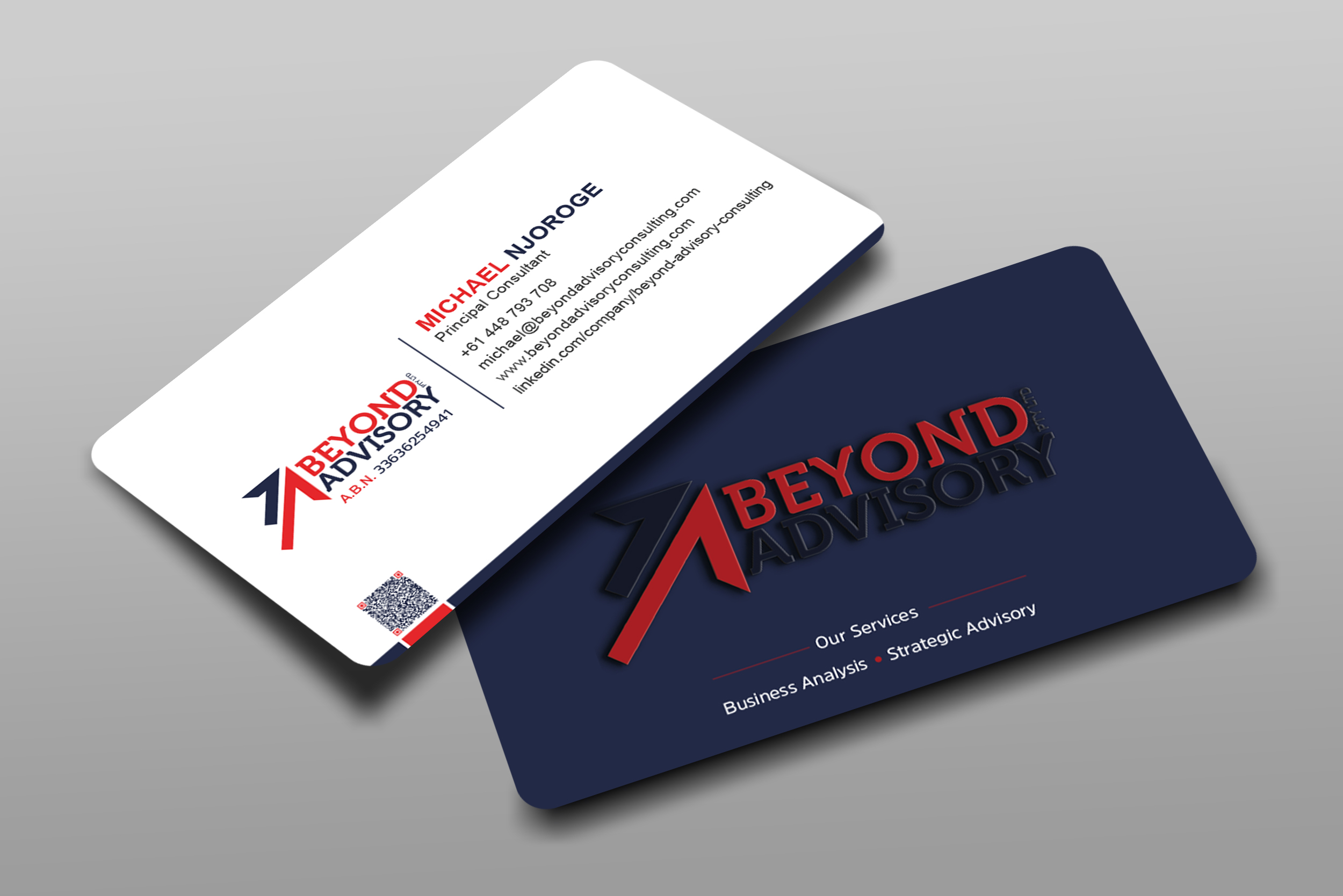 Business Card Design by Uttom 2 for Beyond Advisory Consulting  | Design #25229801