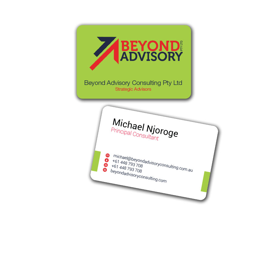 Business Card Design by Rupok 3 for Beyond Advisory Consulting  | Design #25174292